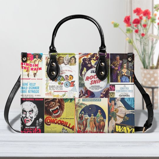 Vintage Movie Poster Handbag, Movie Poster Purse, Classic Movie Handbag, Gift for Movie Lover