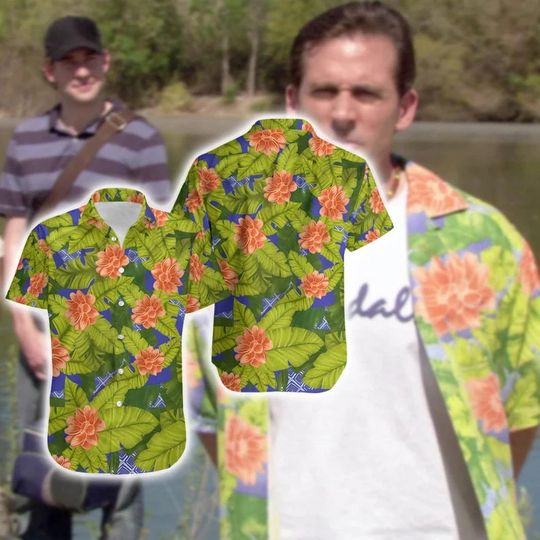 American Mockumentary Sitcom Television Series Hawaiian Shirt, Movie Characters Wearing Hawaii Shirt, Comedy Sitcom Button Up