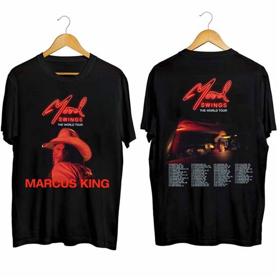 Marcus King Mood Swings The World Tour 2024 Double Sided Shirt