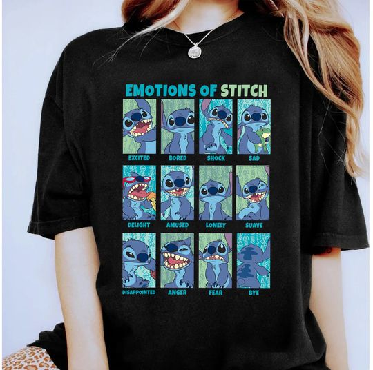 Disney Lilo and Stitch Emotions Of Stitch Shirt
