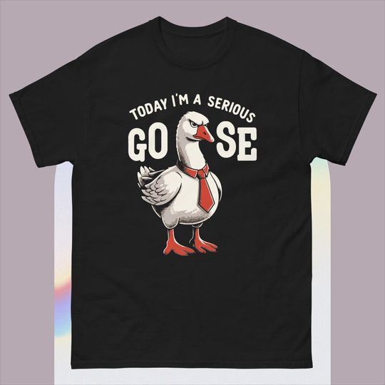 Today I'm A Serious Goose Silly Goose Cute Funny T-Shirt