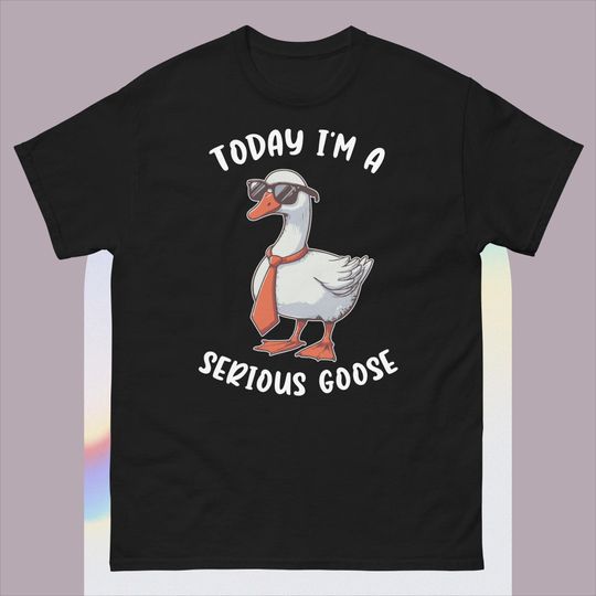 Today I'm A Serious Goose Silly Goose Cute Funny T-Shirt