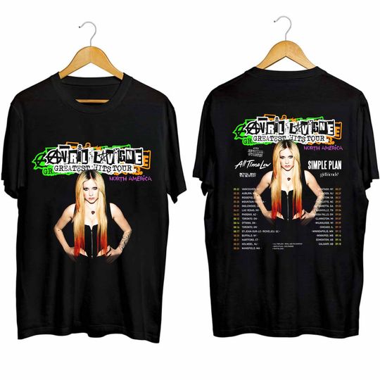 Avril Lavigne 2024 Tour Double Sided Shirt
