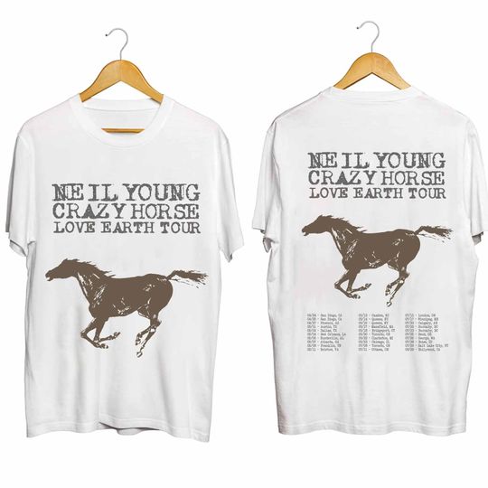Neil Young and Crazy Horse 2024 Tour Double Sided Shirt