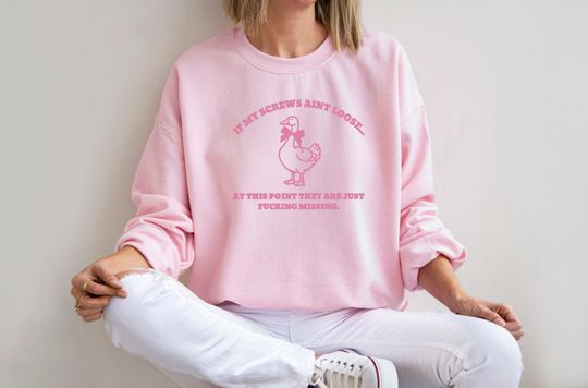 Sarcastic Silly Goose Sweatshirt, Statement Sweatshirt, Gifts For Girlfriend