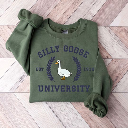 Silly Goose University Sweatshirt, Unisex Silly Goose University Sweatshirt