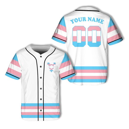 Custom LGBTQ Pride Month Baseball Jersey Personalized