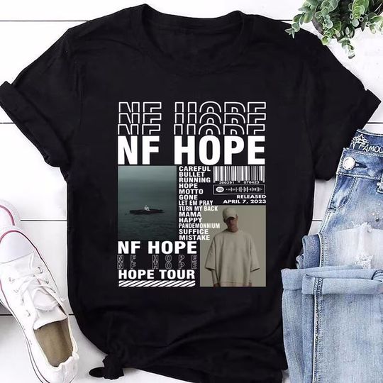 NF Hope Album Shirt, NF Hope Tour 2024 T-Shirt, NF Fan Gifts Shirt, Nf Hope Graphic T-Shirt, Nf Rapper Shirt, 2024 Nf Rapper Tour Merch