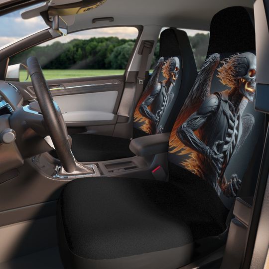 Ghost Rider 3D Design Car Seat Covers