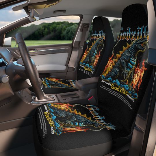 god zilla 3D Design Car Seat Covers