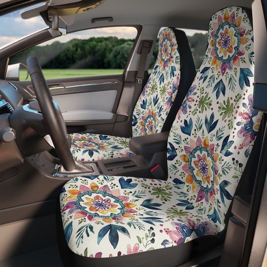 Boho Car Seat Covers, New Car Gift Idea, Cute Car Seat Covers