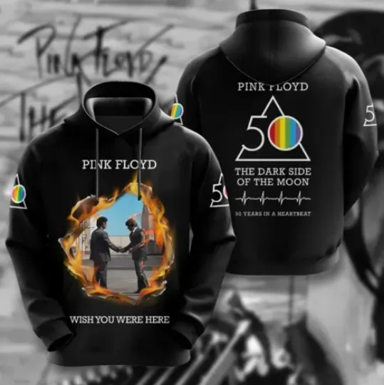 Unisex 3D Pink Floyd Band Hoodie, Pink Floyd Rock Band Short Sleeve Unisex 3D Al