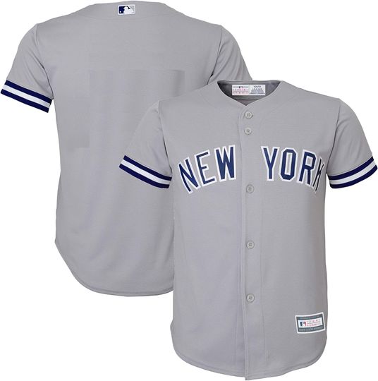 New York Yankees MLB Kids Youth 8-20 Grey Road Team Jersey