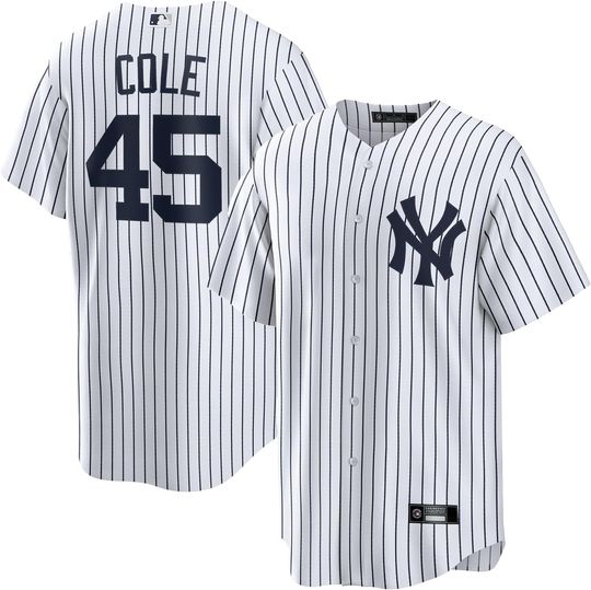 Gerrit Cole New York Yankees #45 MLB Kids Youth 4-20 White Home Player Jersey