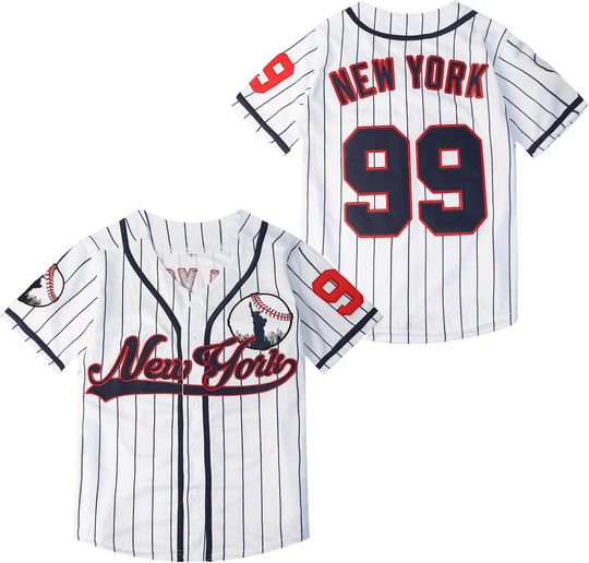 Stitched Youth New York 99 Baseball Jerseys Kids Shirts Hip Hop Boys' Clothing for Party Xmas Gifts