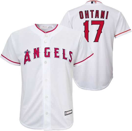 Outerstuff Shohei Ohtani Los Angeles Angels MLB Kids Youth 8-20 White Home Player Jersey
