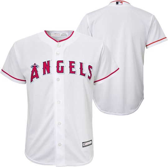 Outerstuff Los Angeles Angels MLB Kids Youth 4-20 White Home Team Jersey