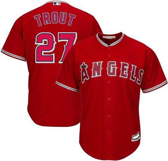 Mike Trout Los Angeles Angels MLB Kids 4-7 Red Alternate Player Jersey