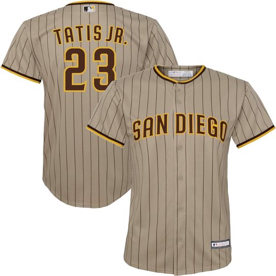 FRD Tatis Jr. San Diego Padres MLB Kids 4-7 Brown Alternate Player Jersey