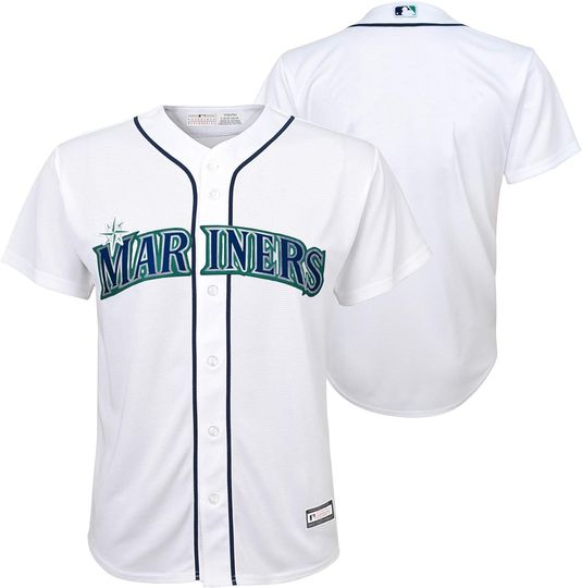 Outerstuff Seattle Mariners MLB Kids Youth 8-20 White Home Team Jersey