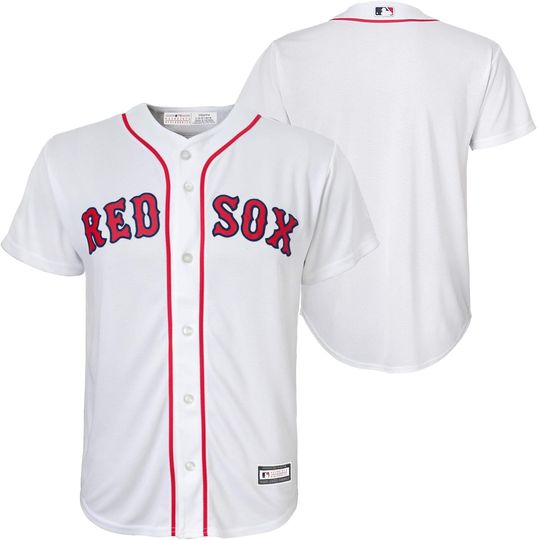 Boston Red Sox MLB Kids Youth 4-20 White Home Team Jersey