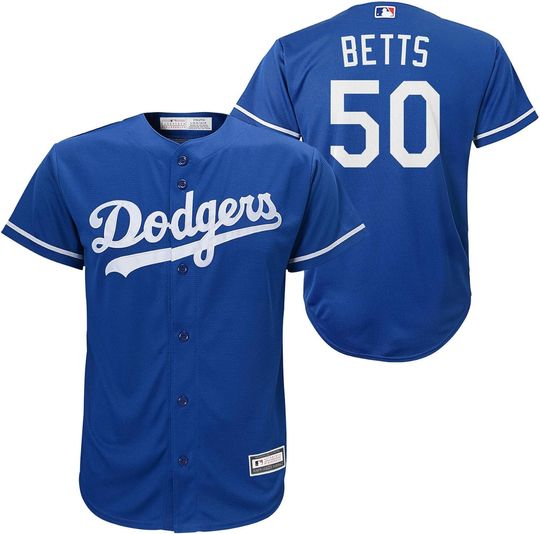 Outerstuff Mookie Betts Los Angeles Dodgers MLB Kids 4-7 Blue Alternate Player Jersey