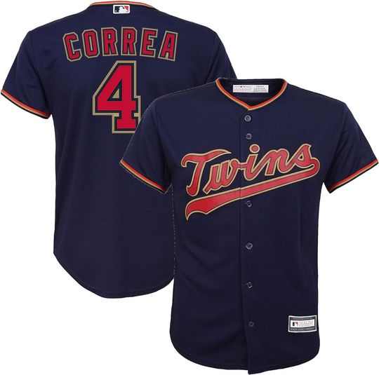 Outerstuff Carlos Correa Minnesota Twins MLB Kids 4-7 Navy Alternate Player Jersey