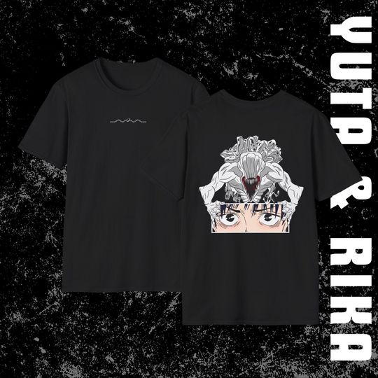 Jujutsu Satoru TShirt Yuta Rika Cursed Spirit Double Sided Unisex T-Shirt