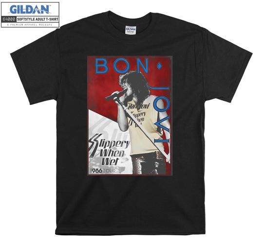 Bon Jovi 86 Tour Rock Band Rock T-shirt Hoody Kids Child Tote Bag Tshirt S-M-L-XL-XXL-3XL-4XL-5XL Gildan Oversized Men Women Unisex 6568