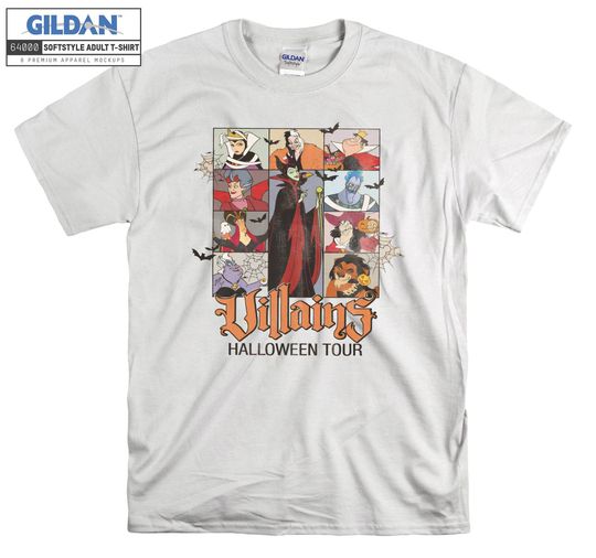 Disney Villains Evil Tour T-shirt Hoodie Kids Child Tote Bag Tshirt S-M-L-XL-XXL-3XL-4XL-5XL Gildan Oversized Men Women Unisex H103