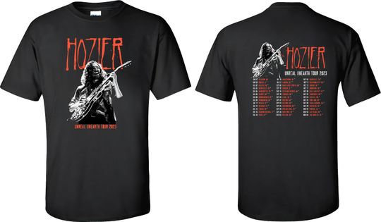Hozier Unreal Unearth Tour 2023, UK London December T-shirt Hoody Kids Child Tote Bag Tshirt Men Women Unisex HZ1
