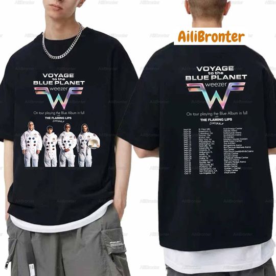 Weezer 2024 Tour Shirt, Weezer 30th Anniversary Concert 2024 Shirt, Music Tour Shirt, Weezer Fan Gift, Rock Band Shirt, 2024 Tour Shirt