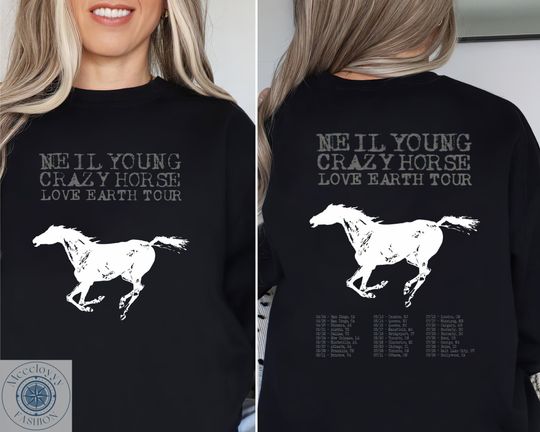 Neil Young and Crazy Horse 2024 Tour Shirt, Neil Young Fan Shirt, Neil Young 2024 Concert Shirt