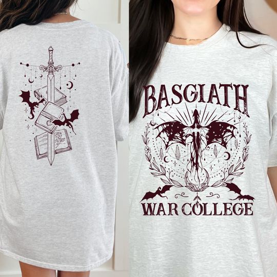 Basgiath War College 2 Sided Shirt, Fourth Wing Riders Quadrant, Dragon Rider TShirt, Fourth Wing Shirt