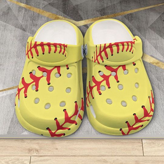Softball Sports All Over Print Classic Clogs