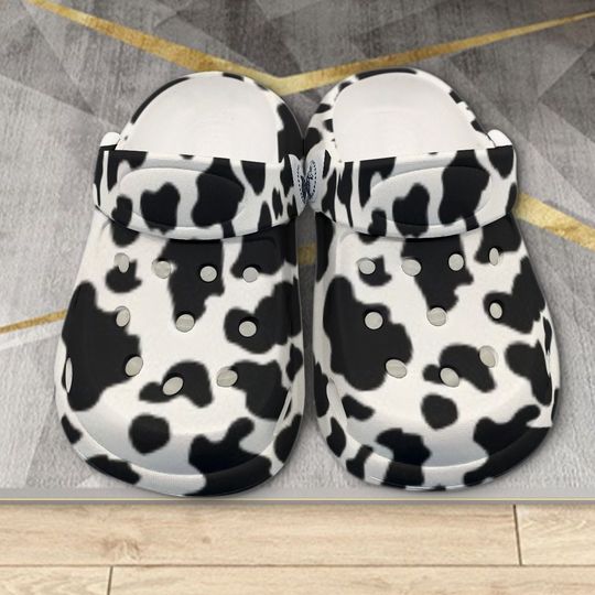Cow Print All Over Print Classic Clogs