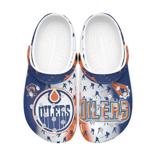 Limited edition NHL Edmonton Oilers All-Over Print Unisex Clogs