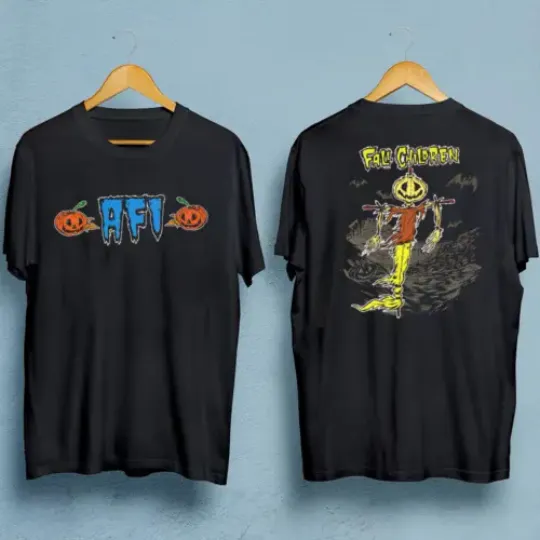 Vintage AFI Tour Double-sided T-shirt Black Unisex All Sizes S to 3XL