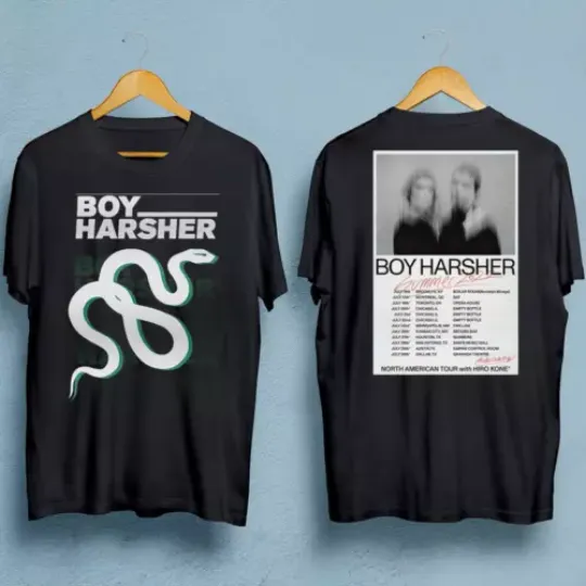 Boy Harsher band double-sided T-shirt Black Short Sleeve All Sizes S-5Xl TA3134