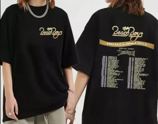 Beach Boys - Endless Summer Gold 2024 t shirt,! DOUBLE sided shirt, Gift dad,