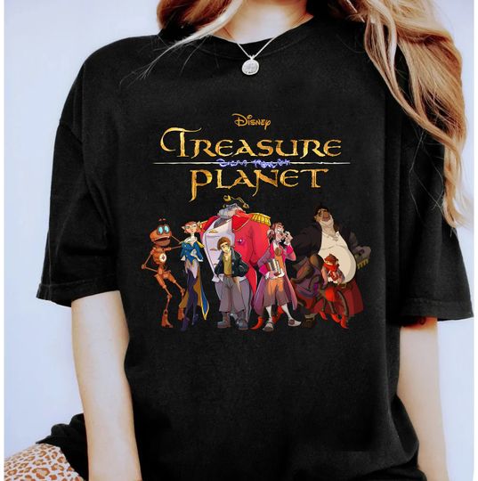 Disney Treasure Planet Vintage Movie Poster Shirt, Treasure Planet Group Shot T-shirt