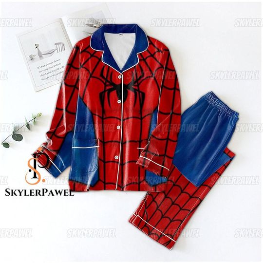 Spiderman Pajamas Set, Spiderman Shirt, Spiderman Gift