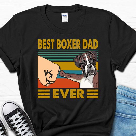 Best Boxer Dad Ever T-shirt, Fathers Day Boxer Gift