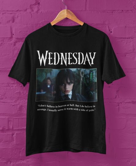 Wednesday TV Show Tee Shirt, JENNA ORTEGA Vintage Shirt, Actress Jenna Ortega Merch Gift