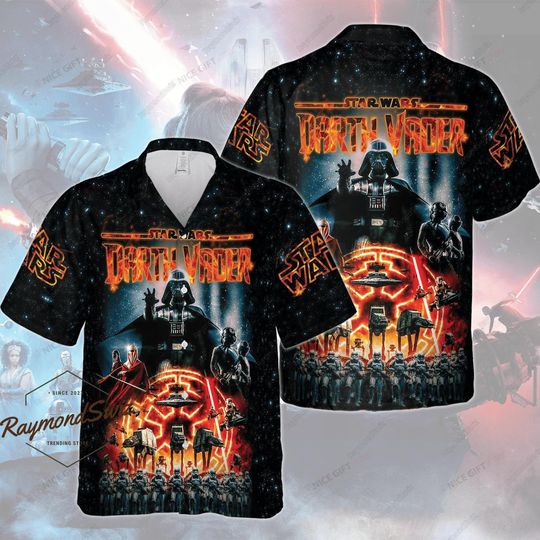 Star Wars Hawaiian Shirt, Darth Vader Hawaii Shirt, Star Wars Button Shirt, Shirt For Men, Short Sleeve Shirt, Gift For Husband