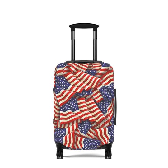 AMERICAN style Suicase, Travel Suitcase, Father's Gift, Gift for Him, 4th of July Gifts