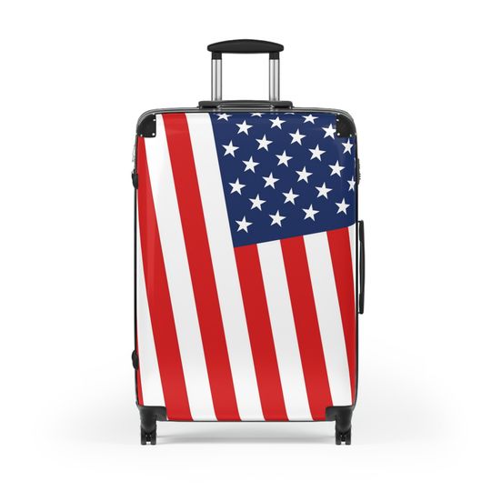 The Native Suitcase - AMERICAN style Suicase, Travel Suitcase, 4th of July Gifts