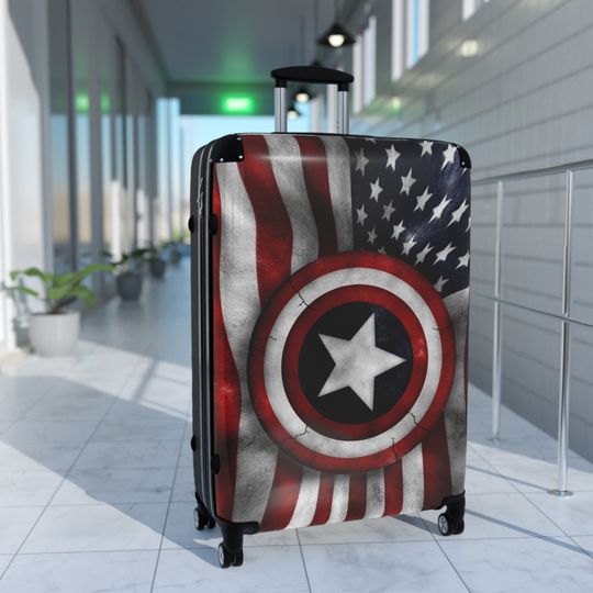 AMERICAN style Suicase, Travel Suitcase, 4th of July Gifts