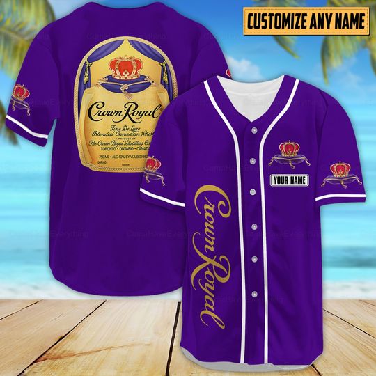 Crown Royal Baseball Jersey Shirt, Father's Day, Gift For Men