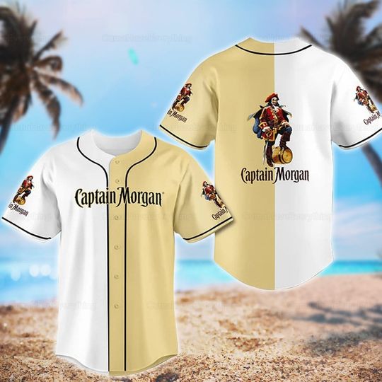 Captain Morgan Baseball Jersey, Father's Day, Gift For Men